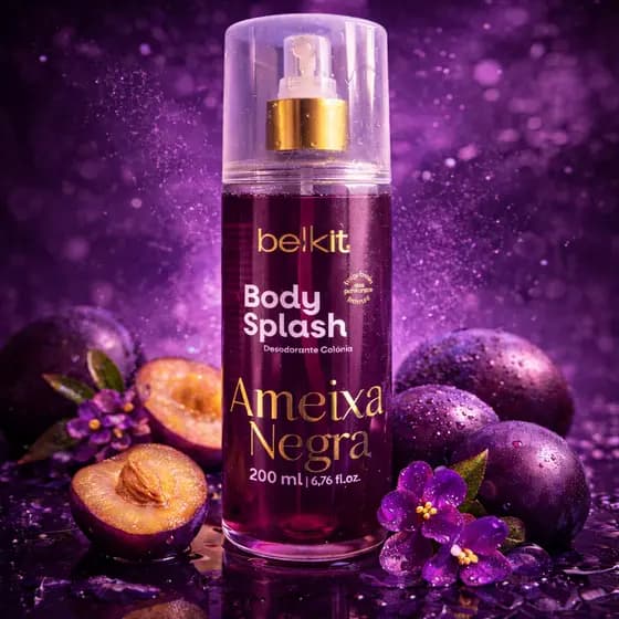 Body Splash Ameixa Negra 200ml Desodorante Colônia Belkit