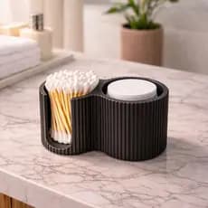 Organizador de Algodão e Cotonetes –Praticidade e Elegância para seu Banheiro
