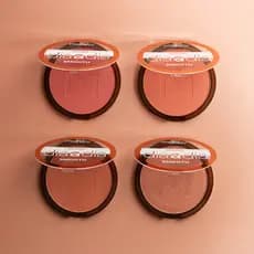 Kit 4 Blush Facial em Pó Compacto Smooth Dia a Dia Mahav