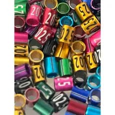 1 -2 ou 5 Anilhas canarios belga ADULTOS e aves de mesmo porte 3.0mm ENVIO IMEDIATO