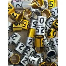 Anilhas ABERTAS 2025 / 2026, 4.0mm para aves ADULTAS , corrupião, sábias , etc vc