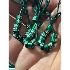 5 ou 10 Anilhas ALUMINIO FECHADAS,4.5 mm com ANO. para filhotes de agapornis , red rumped. periquito inglês…