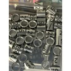 2 Anillhas 3.5 mm para trinca ferros, sabia, galo campina, cardeal, ADULTOS e aves de mesmo porte.
