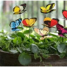 KIT borboletas/ cogumelos/ Libélulas, sapinhos e joaninhas jardim artificiais ! LINDÍSSIMOS.