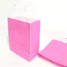 Sacolas Coloridas de papel com pequenos defeitos- pequena - Pacote com 10 Unidades - tamanho 14cmx8cmx16cm