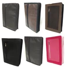 Capa de biblia de estudo grande com bolso porta celular e objetos, bols com zíper 40x25