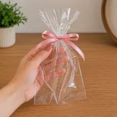 Saco plastico cristal transparente embalagem, artesanato, varias medidas 6X9 10X10 10X15 10X20