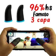 2 Luvas De Dedo Gamer Competitivo Mobile - Free Fire PubG Call of Duty
