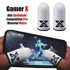 Luva De Dedo Gamer X - Profissional Competitivo - Luva De Alto Desempenho - Material Único (Fiber Glass)