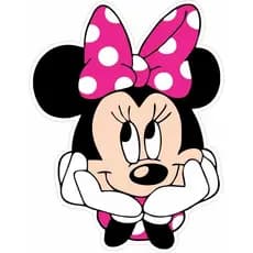 Adesivo Decorativo Infantil Minnie Adesivos decorativos infantis para quarto