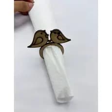 Kits Variados de Anel Porta Guardanapo Pombinhos em MDF 3mm com Corte a Laser Para Festas Casamento