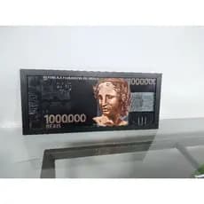 Quadro de notas dinheiro 50x20 mdf 3mm Quadros decorativos moderns notas 1 milhão Decoração quarto