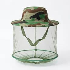 Chapéu Apicultor com Tela Proteção Abelha Mosquito Pesca Camping Mosquiteiro Profissional