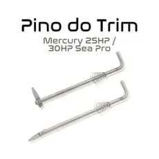 Pino Encosto Do Trim Com Mola Mercury 25/30 Hp SeaPro - HR Náutica
