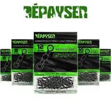 Girador Distorcedor Pesca BBS Nickel Dépayser 20un Anti Torção Alta Resistência Água Doce e Salgada