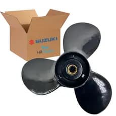 Hélice Motor Popa Suzuki 15HP 9 1/4 x 11 Padrão Original HR Náutica