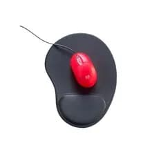 Mouse Pad Ergonômico Com Apoio de Pulso Preto  ME 201 Antiderrapante Conforto Escritório
