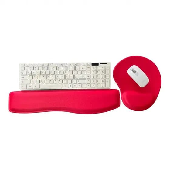 Mouse pad e Apoio de Punho Ergonômico Vermelho