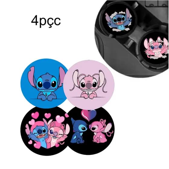 Porta Copos para carro personalizado Stich
