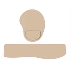Mouse Pad e Apoio de Punho Ergonômico Bege