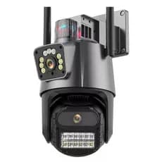 Câmera de Segurança Ip 360º Jgl P11 Wifi Easy Real-Time Lente Dupla Cor Preto