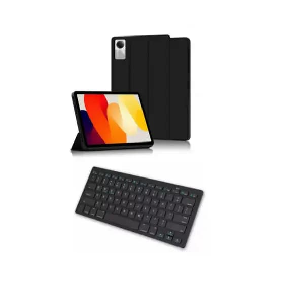 Kit Capa Case Smart Protetora + Teclado Bluetooth Para Tablet Redmi SE 11 Polegadas