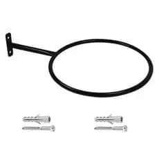 2 Suporte Reforçados de Parede para Bola Suíça Pilates na cor Preto