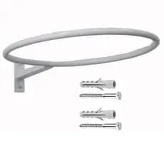 Suporte Reforçado de Parede para Bola Suíça Bola de Pilates na cor Branco