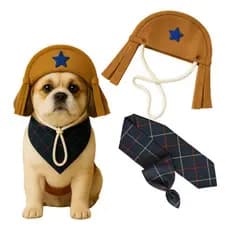 Kit Pet Festa Junina Julina Fantasia Lampião Roupinha Divertida Personagens Trend