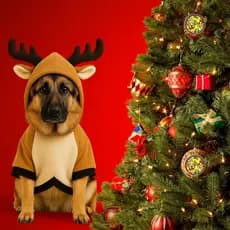 ROUPINHA PET PARA CACHORROS FANTASIA PERSONAGEM RENA RUDOLPH SVEN NATAL