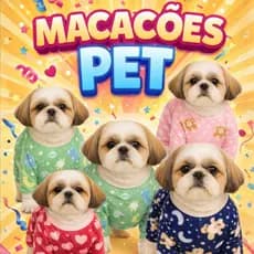 Macacão Soft Pet Roupinha Quente e Confortável Cães Roupa