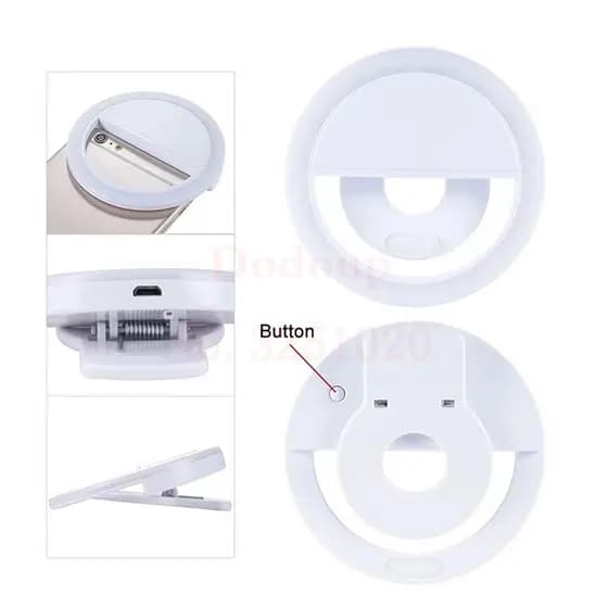 Ring Light Para Celular/selfie Branco - 3 Tons De Luz - compatível com todos os aparelhos celulares