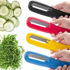 Kit 4 Fatiadores de Legumes Verduras Kitop Prático Rápido Cozinha Fácil