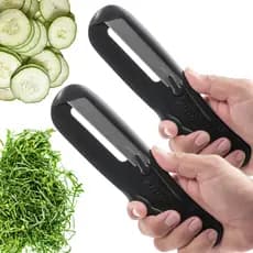 Kit 2 Fatiadores de Legumes Prático Rápido Corta Tudo Couve Fino