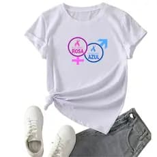 Camiseta Tshirt Feminina Outubro Rosa Novembro Azul Luta Contra o Câncer de Mama Conscientização Cuidar Amor
