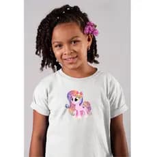 Camiseta Infatil My Litle Poney Ponei Cavalinho Desnho Animado