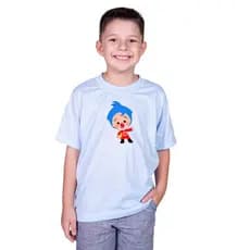 Camiseta Infantil Heroi Do Coração Estampa Fofa Colorida Sucesso Entre Crianças