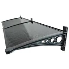 Toldo Piccolo 1,80x0,30m Em Policarbonato Cobertura Contra Chuva p/ Janela e Portas Proteção Anti UV