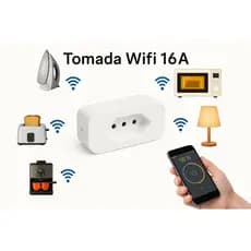 Tomada Inteligente Wi-Fi Smart Plug Alexa Google Home Controle por App Automação Residencial Bivolt