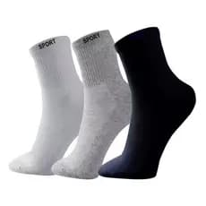 Meias Masculinas Kit Com 6 Pares Esportivas Cano Longo Revenda Confortável Veste do 37 a 43