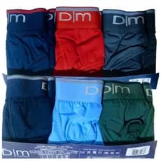Kit com 6 Cueca Slip DM Microfibra com elástico personalizado