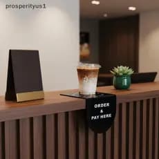 PRS Pedido Pague Aqui Sinal Acrílico Ornamento De Mesa Design Profissional Para Cafés E Restaurantes Qualidade De Longa