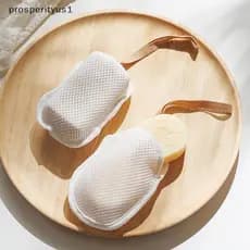 PRS Banho Limpeza Espuma Net Dupla Face Saco De Sabão Corpo Esfoliante Purificador Esponjas Banheiro Malha Poeta TY