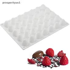 PRS 3D Framboesa Frutas Sorvete Molde De Silicone DIY Pudim Mousse De Chocolate Sobremesa Bolo Decoração Ferramenta Past
