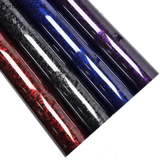 PRS Pedra De Fibra De Carbono Carro Stiers , Imitação Mudança De Cor Interior Espelho Retrovisor Filme De Corpo Inteiro