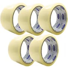5 Fitas Larga Transparente 48mmx45m Embalagem Embalar Caixas Empacotamento Alta Aderencia Durex