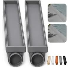 Ralo Linear Oculto 6x50cm Invisivel Sifonado Banheiro Piscina Deck Seca Box Piso Porcelanato
