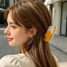Grampo De Cabelo De Dente De Tubarão LK , Garra Adorável Com Design De Gato , Aderência Antiderrapante Para Fixação Segu