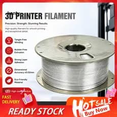 Suprimentos De Impressão 3D kT 1kg , Filamento PLA De Prata De Seda , Material De Impressora 3D Com Brilho Espelhado Par