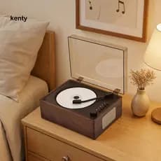 Wireless Receiver Retro Bluetooth Portable Music Player with Speaker Usb/type-c Support Remote Control – Vintage Deskt